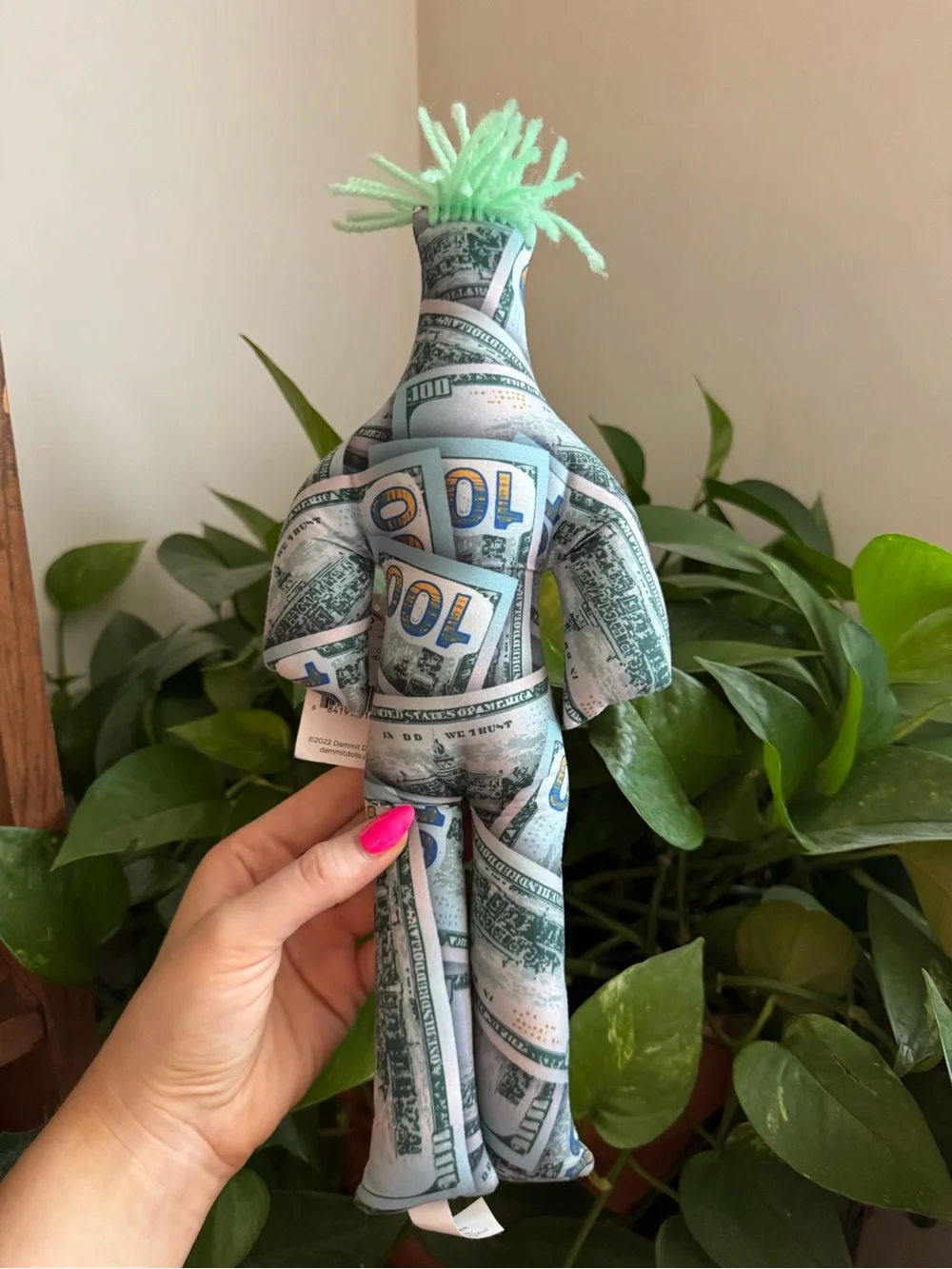 Dammit Doll Money Doll NWT